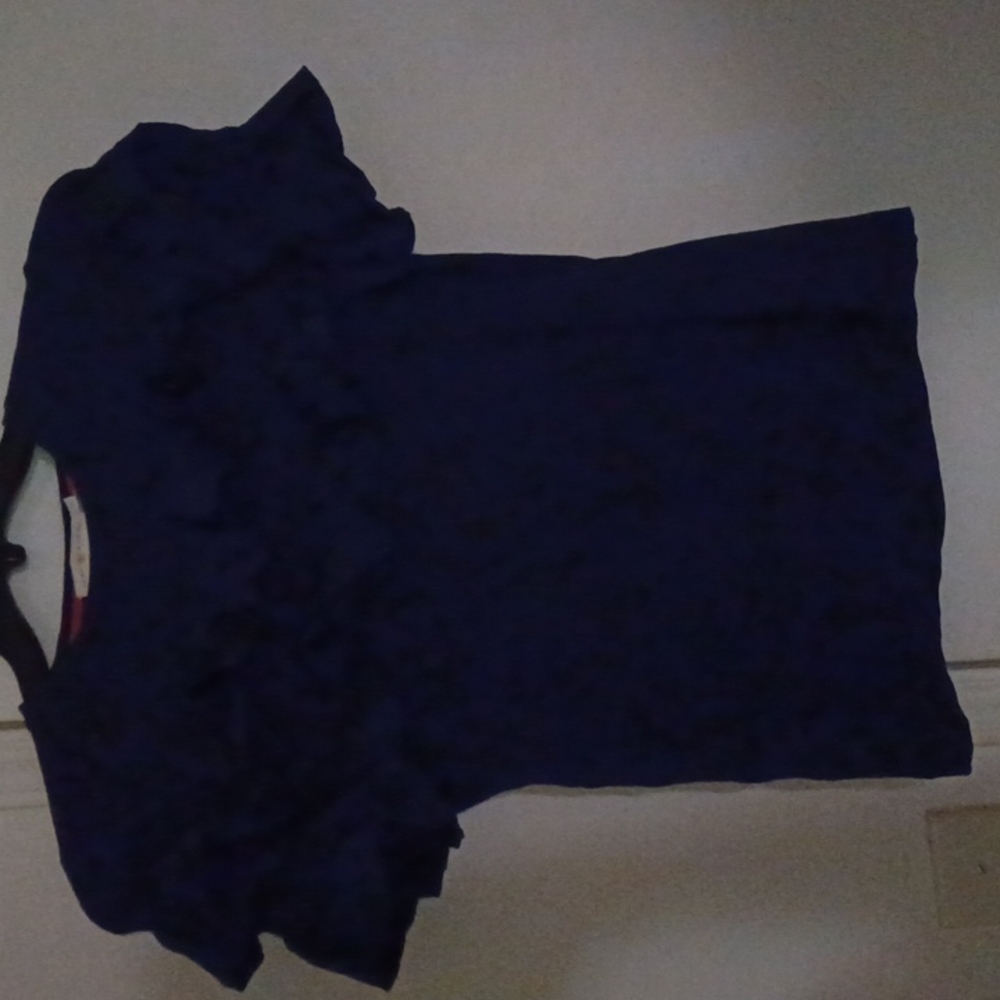 Tory Burch Ruffles Navy Shirt Size S/P